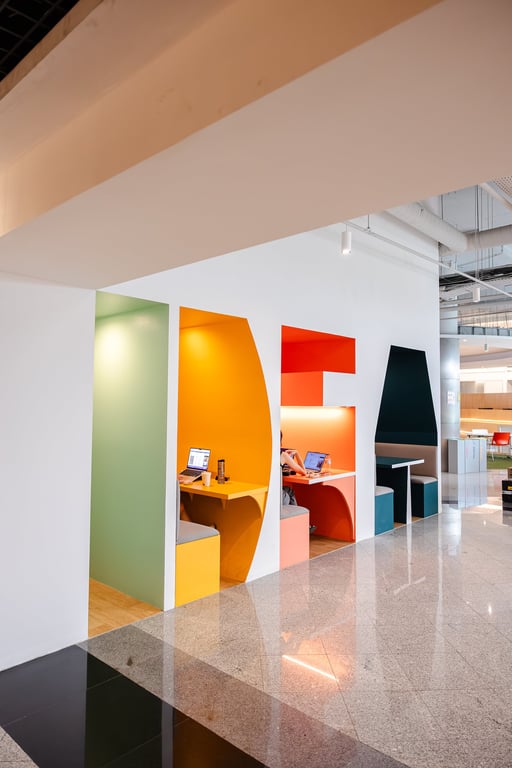 An interior shot of IDEA Spaces - Palácio Sotto Mayor