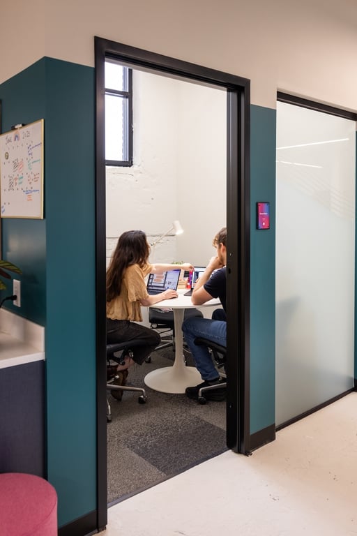 An interior shot of Ilona Maher Huddle Room