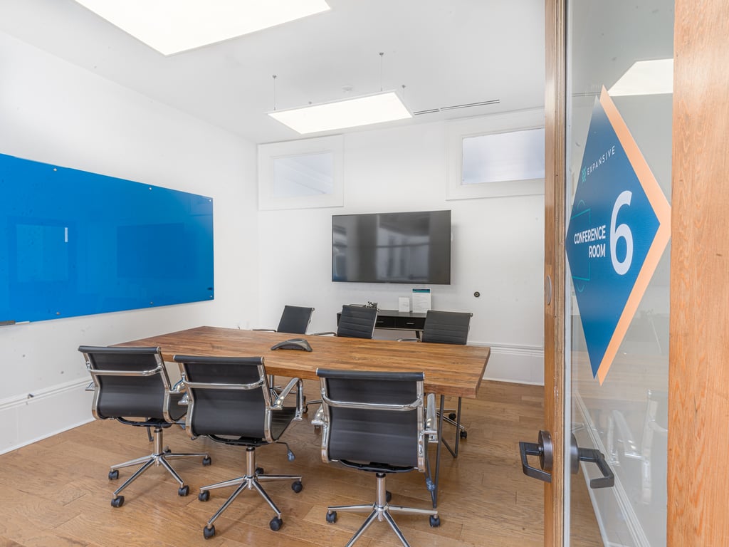 An interior shot of Conference Room 6