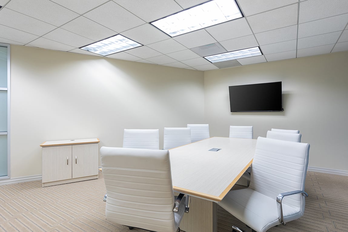 An interior shot of 8 Person Meeting Room - Medium