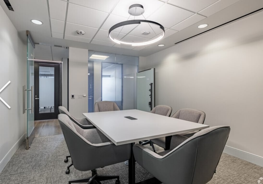 An interior shot of 6 Person Meeting Room
