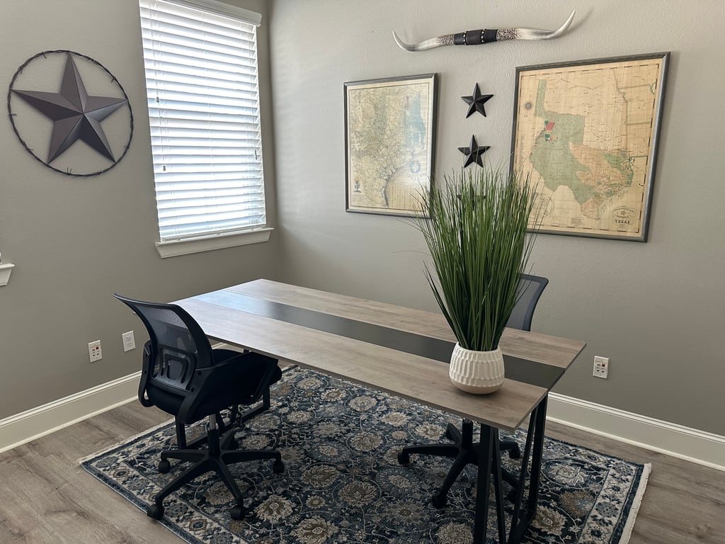 An interior shot of The Texan Private Office (Room 102)