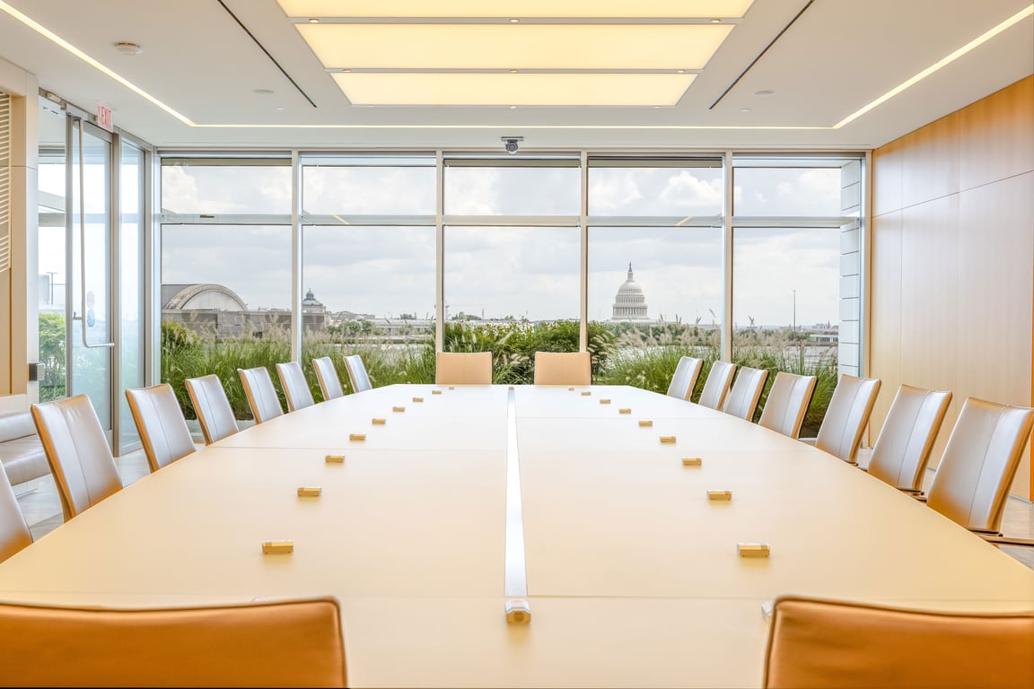 An interior shot of Summit Boardroom