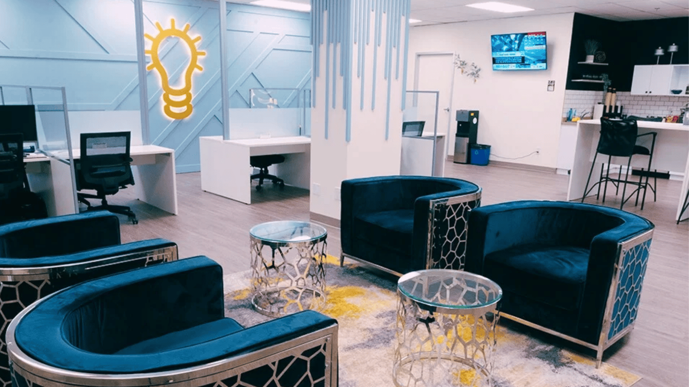 An interior shot of Event Space