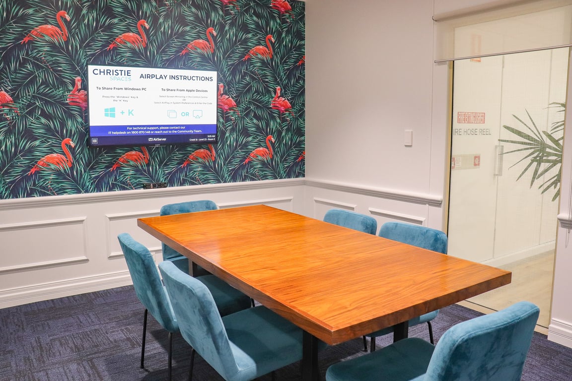 Private Meeting Room for 6 with Whiteboard (Level 23 Room F)