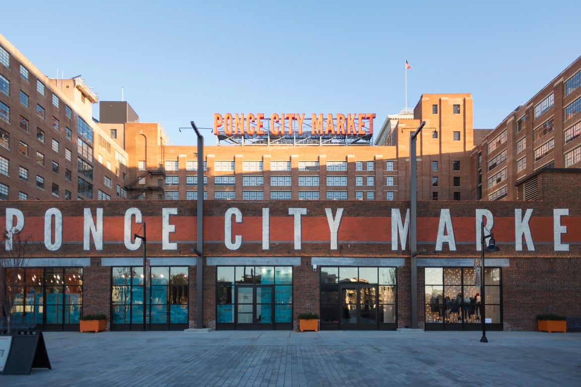 An interior shot of Industrious - Ponce City Market