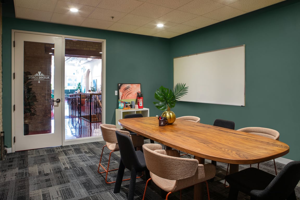 An interior shot of Audre Lorde Conference Room