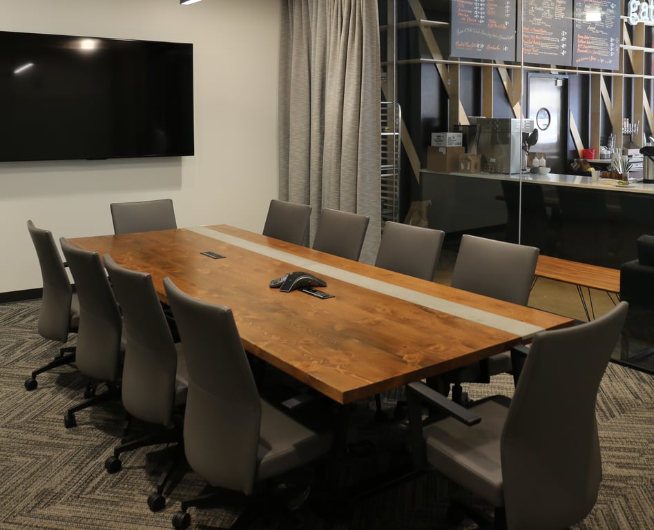 An interior shot of Flatirons Board Room