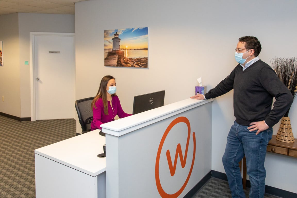 An interior shot of Workspace - Hingham