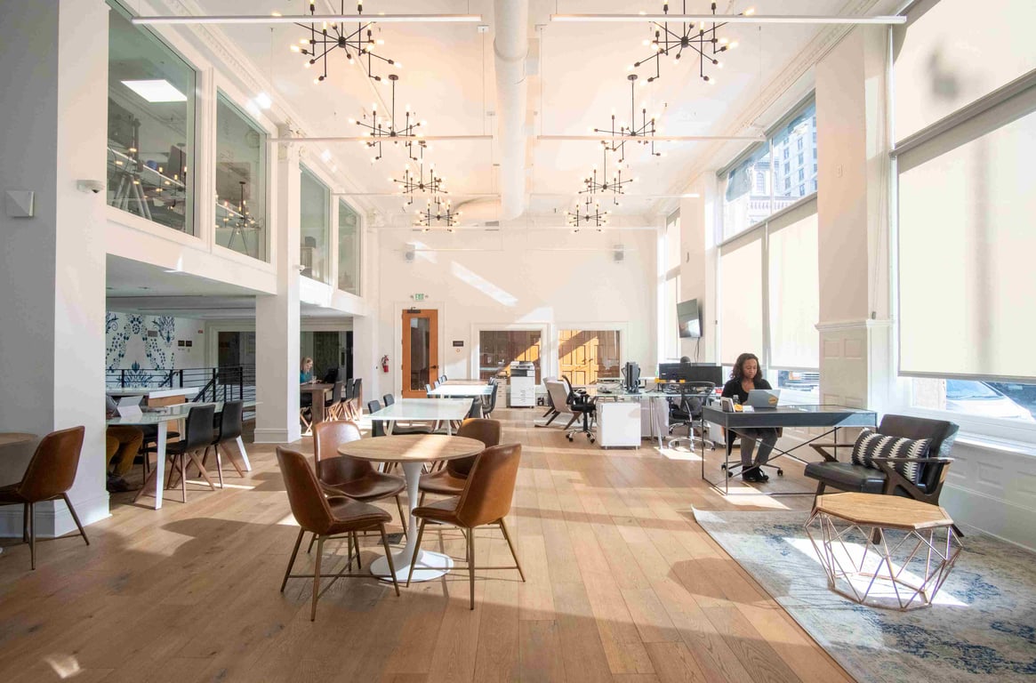 An interior view of With Expansive, you can focus on your business and eliminate worry over all the traditional hassles with finding and leasing an office space..