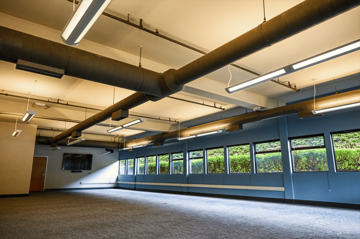 An interior shot of the Da Vinci Event Space
