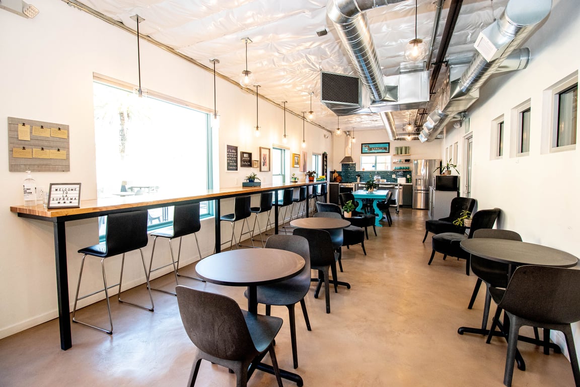 An interior shot of La Suprema Works and Events