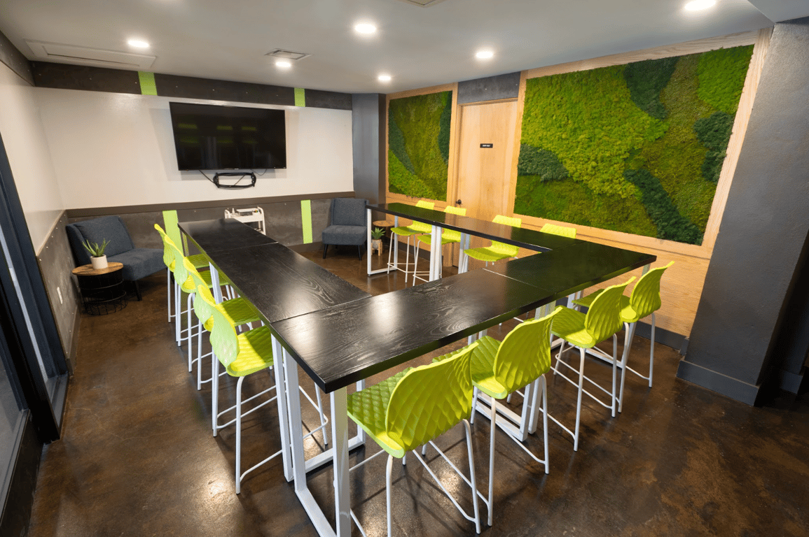 An interior shot of Moss Room