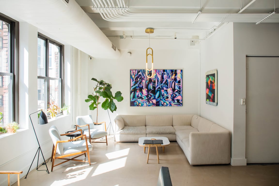 An interior shot of The Alcove Meeting Lounge