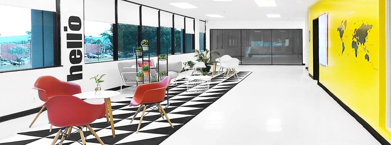 An interior shot of DoBe WE" International Hub @ Silicon Valley