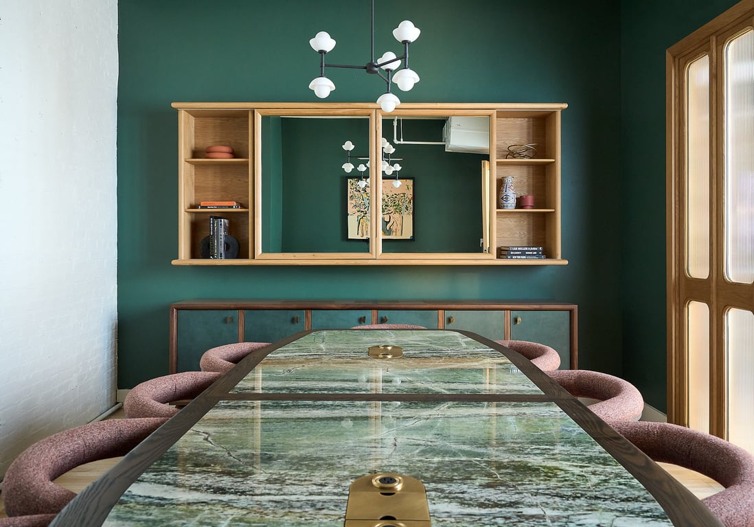 An interior shot of The Bleecker Room
