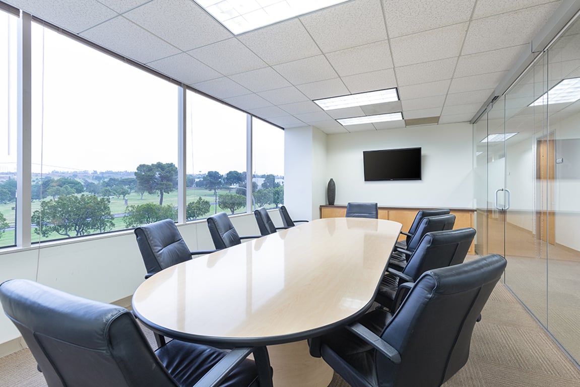 An interior shot of 10 Person Meeting Room