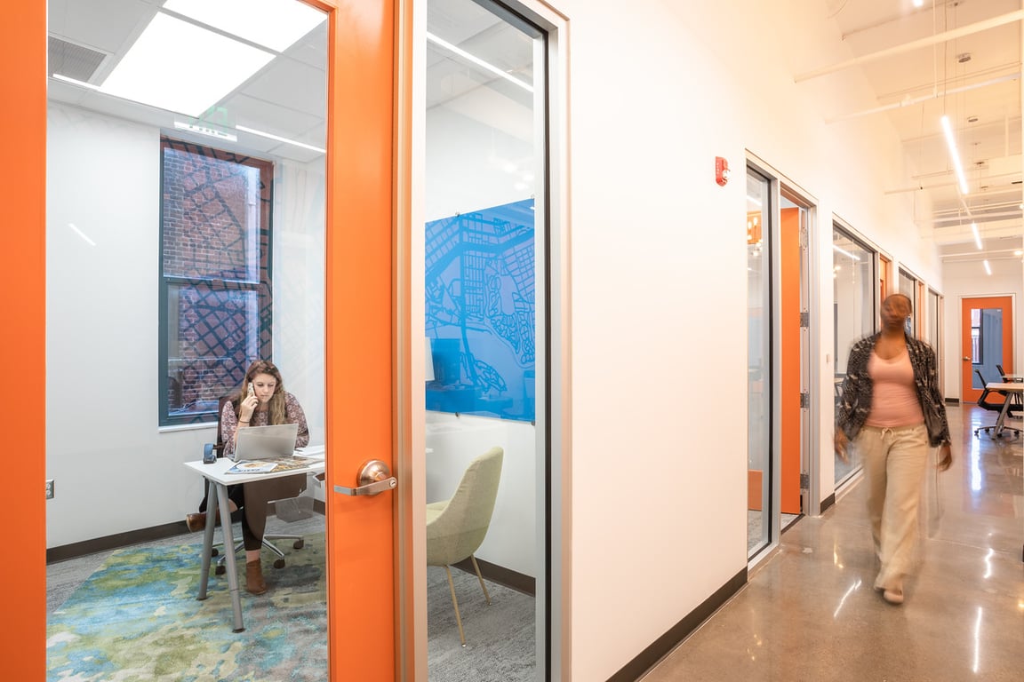 An interior shot of Private Day Office