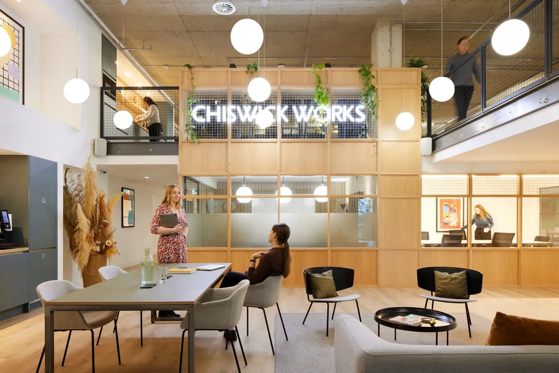 An interior shot of x+why - Chiswick Works
