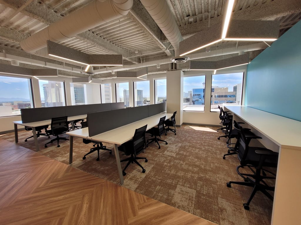 An interior shot of Pacific Workplaces - Las Vegas