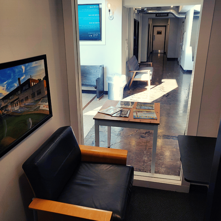 An interior shot of Zoom Room B