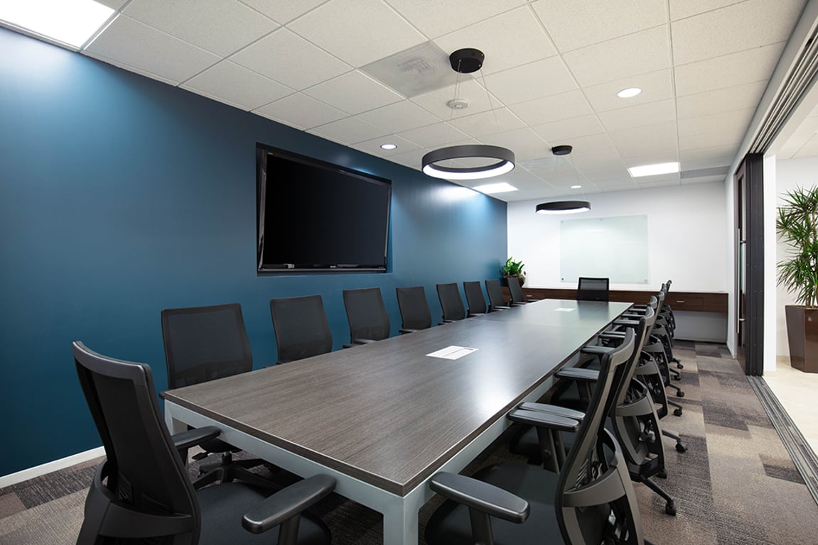 An interior shot of Premier Workspaces - One America Plaza