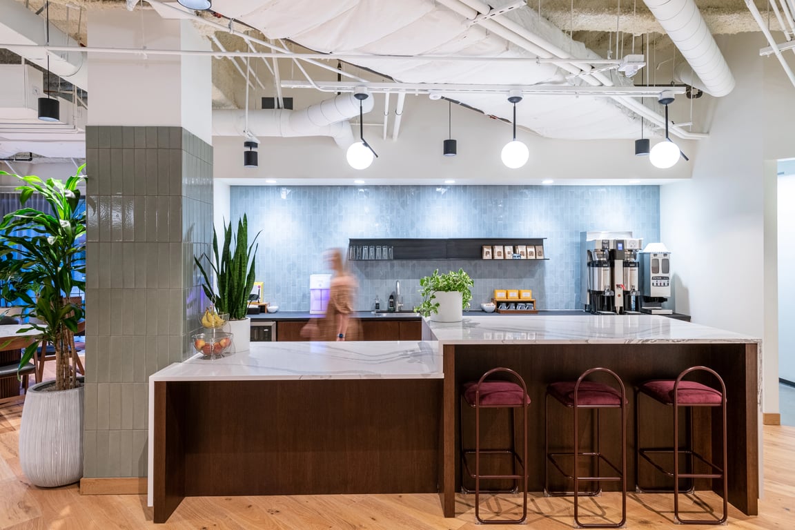 An interior shot of Industrious - 3090 Bristol Street