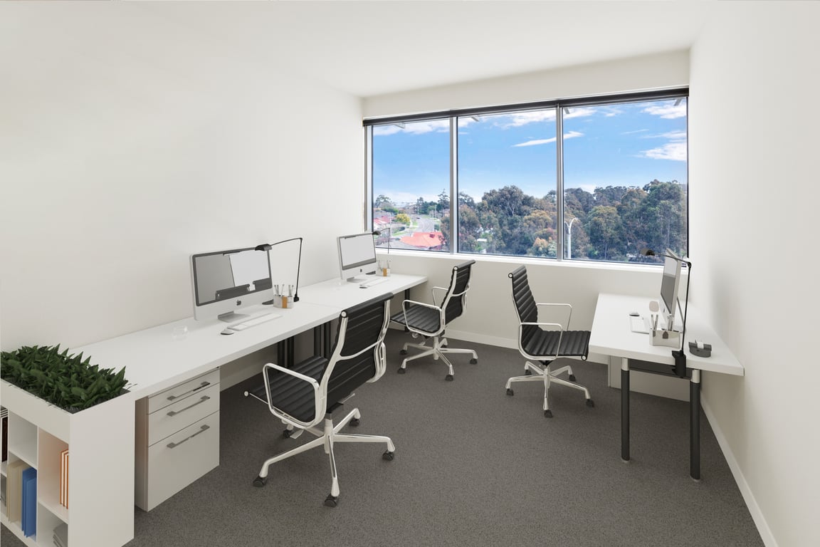 An interior shot of Suite 19