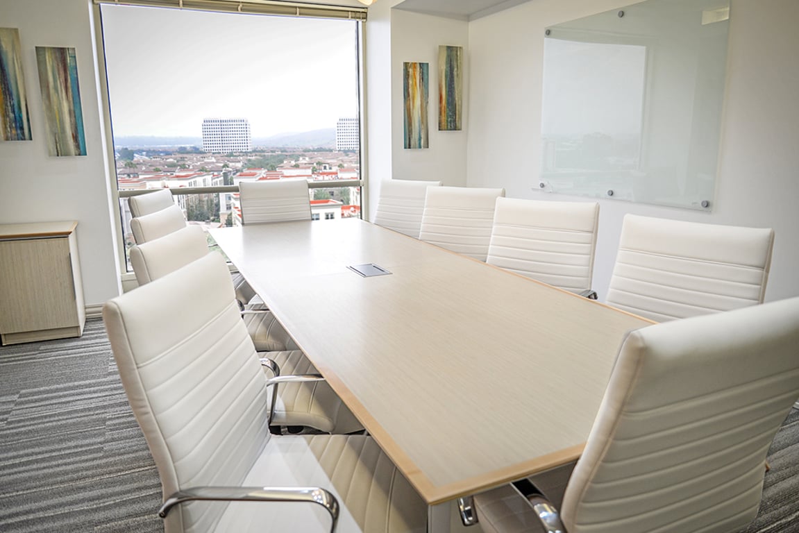An interior shot of 10 Person Meeting Room