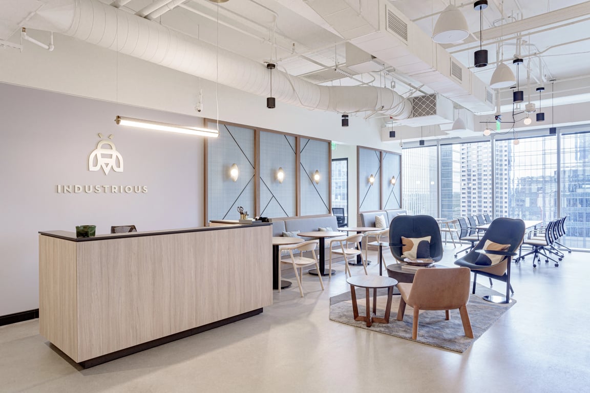 An interior shot of Industrious - 5th and Colorado