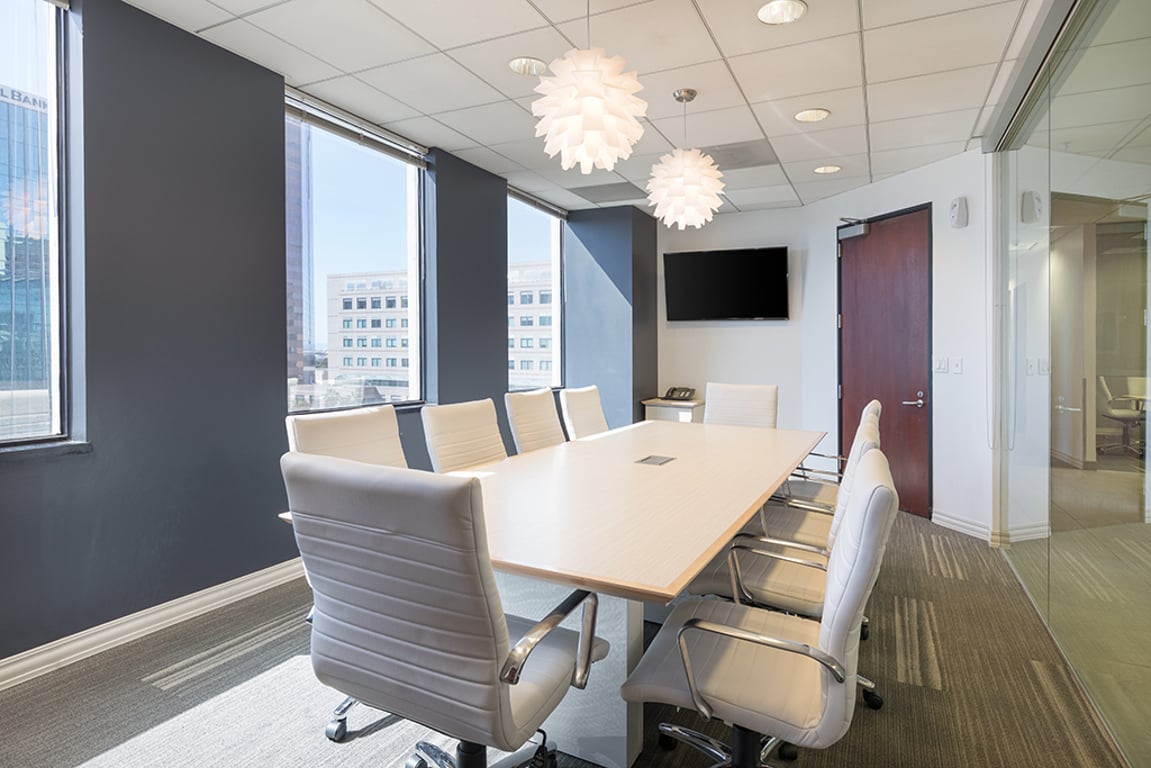 An interior shot of 10 Person Meeting Room