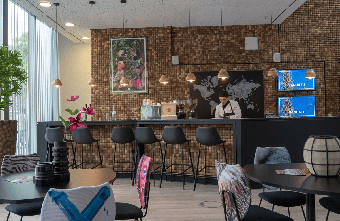 An interior shot of Tribes - Frankfurt Baseler