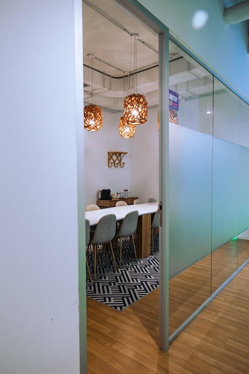 An interior shot of Geometry Room