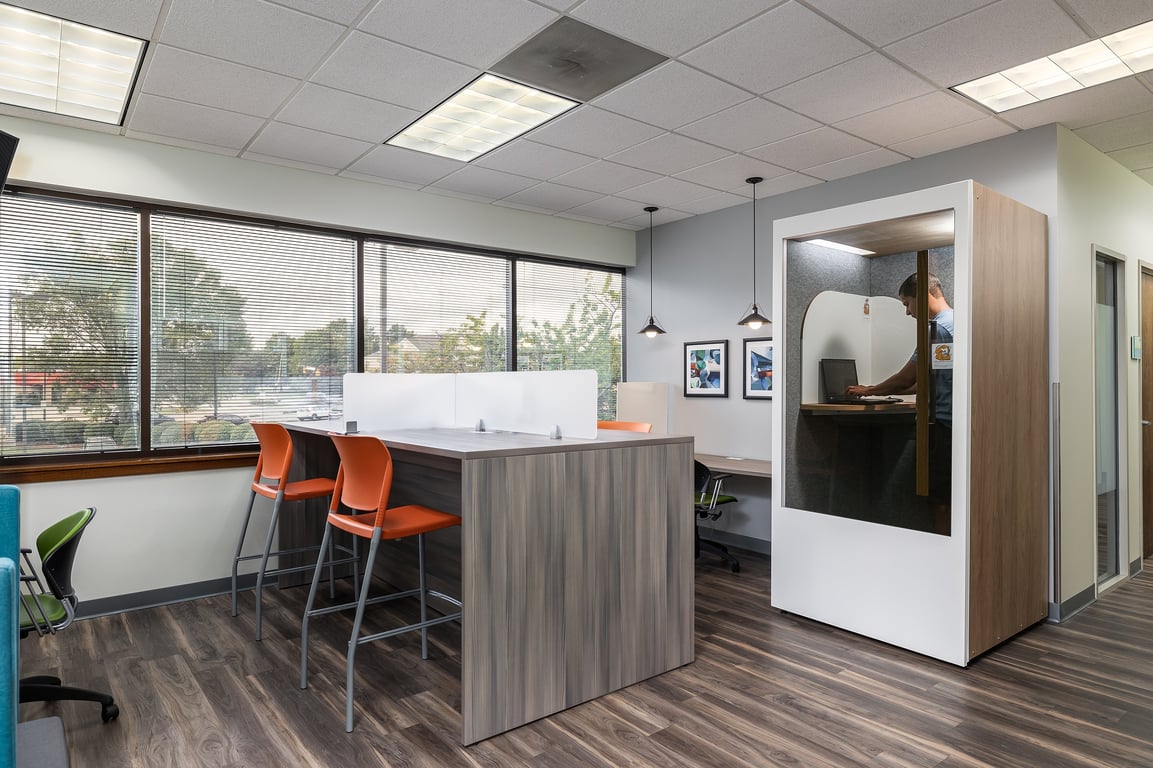 An interior shot of Office Evolution - Greensboro