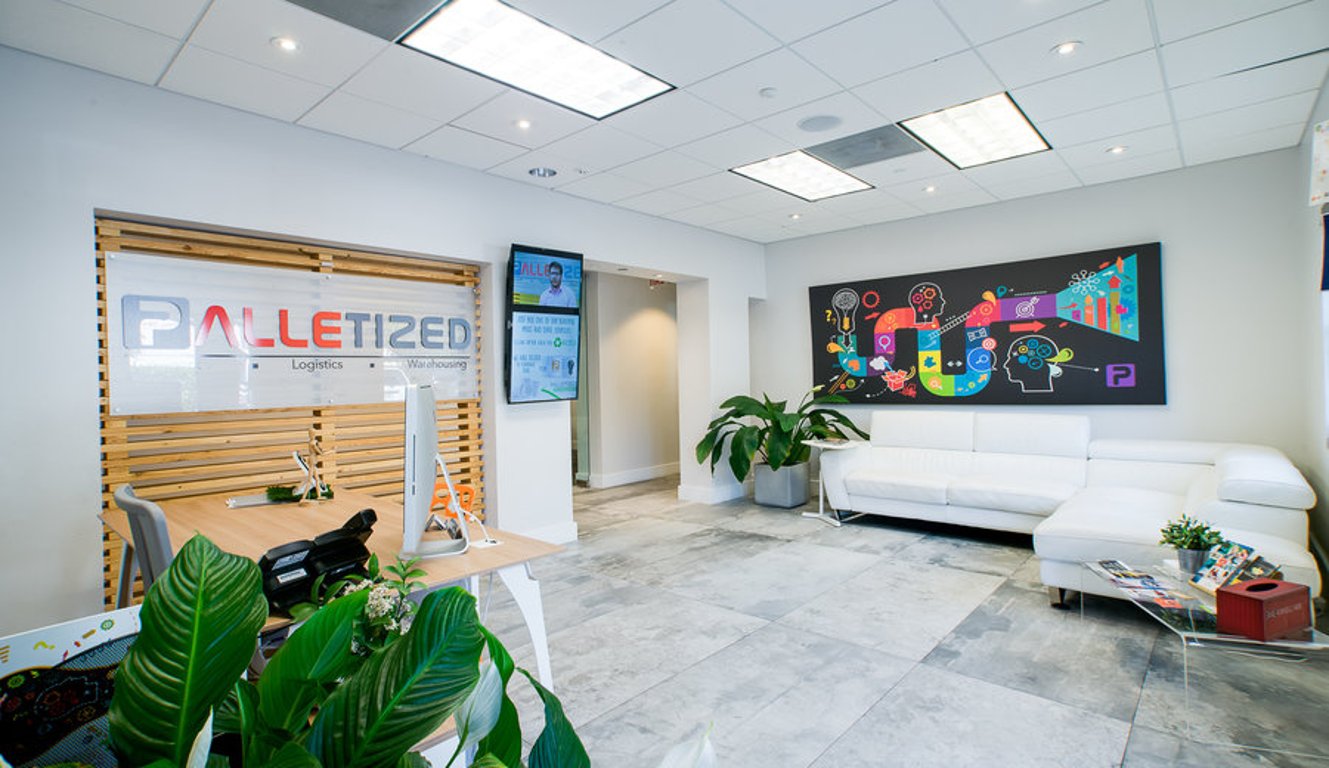 An interior shot of Palletized