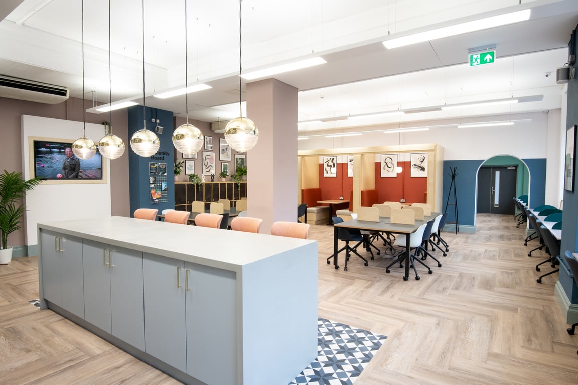 An interior shot of WIZU - The Leeming Building