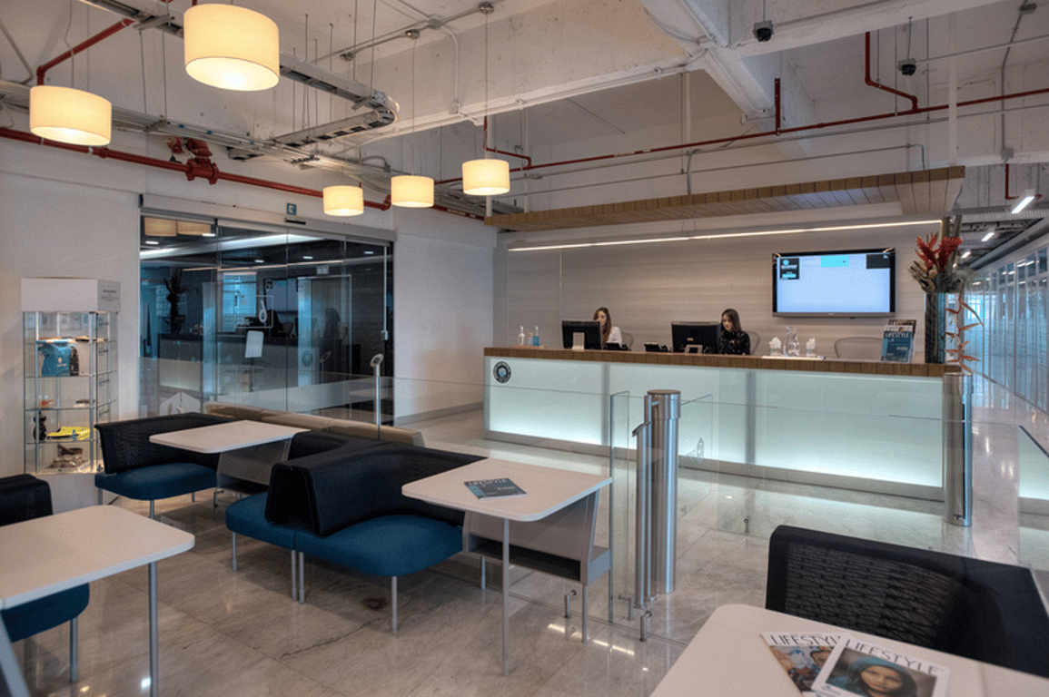 An interior shot of IOS Offices - Torre Murano