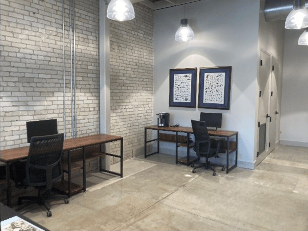 An interior shot of Shared Work Space
