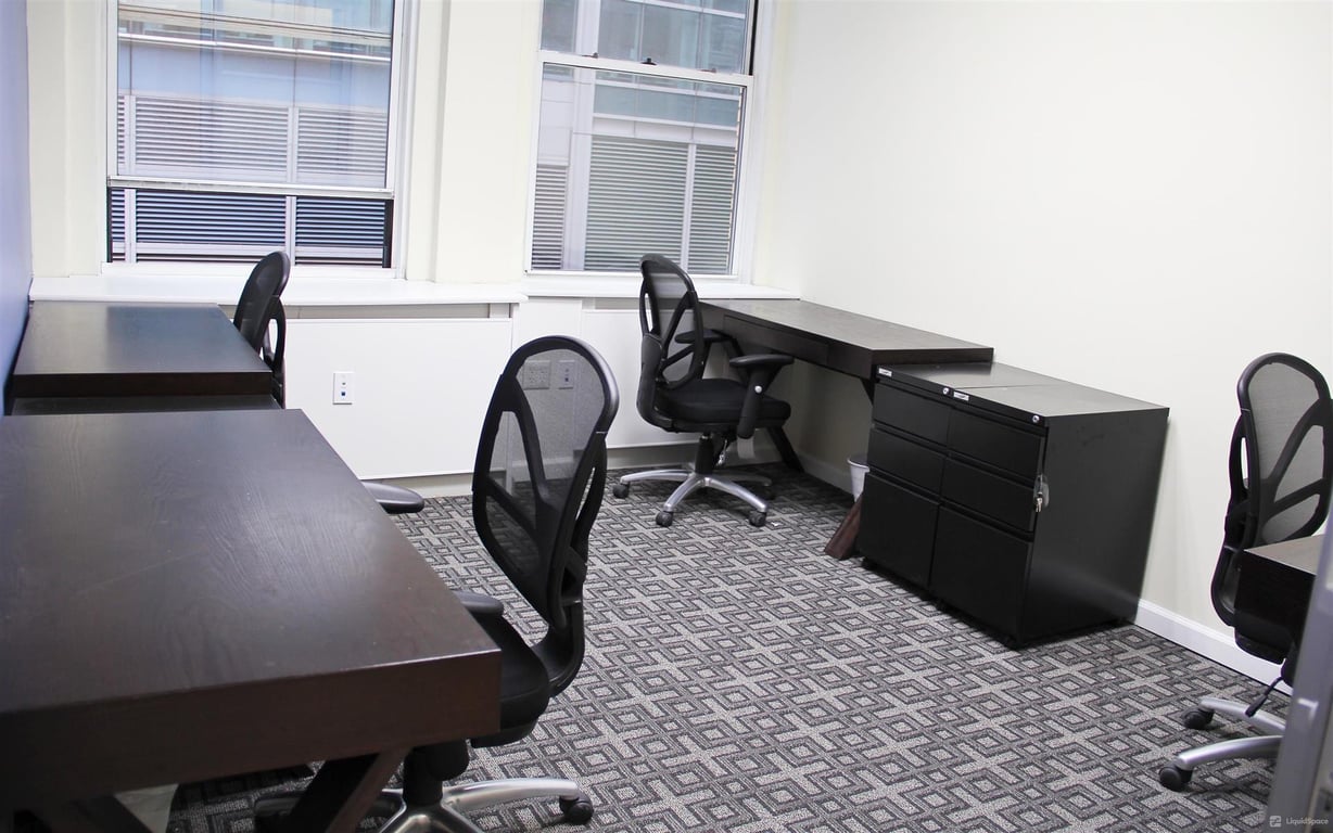 An interior shot of Windowed Day Office