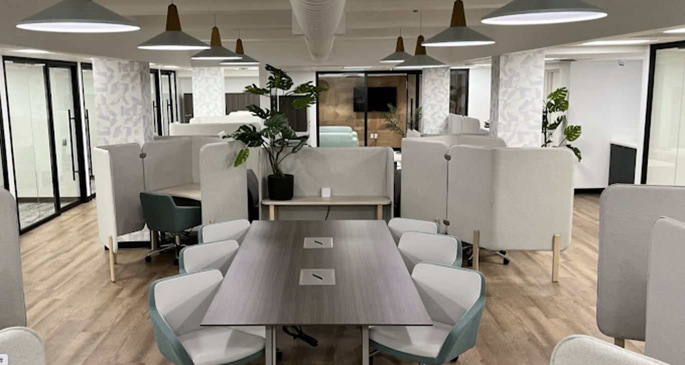 An interior shot of MOSS Wellness Workspace