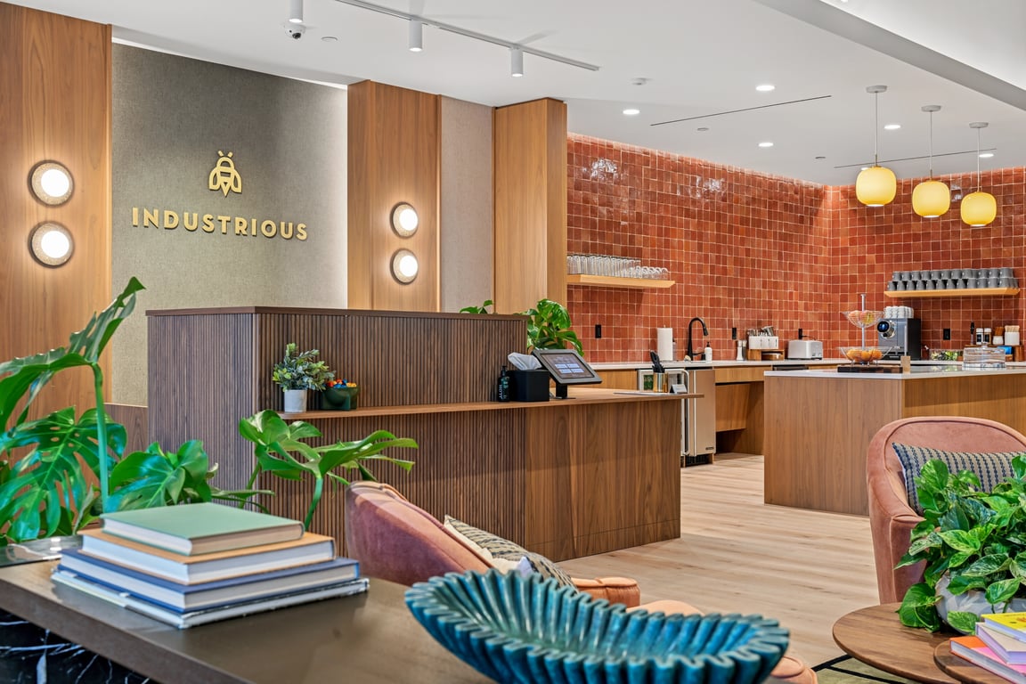 An interior shot of Industrious - Burbank