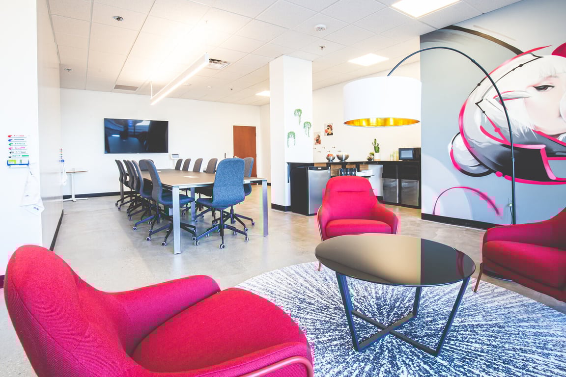 An interior shot of The Spot - A Vibe Space
