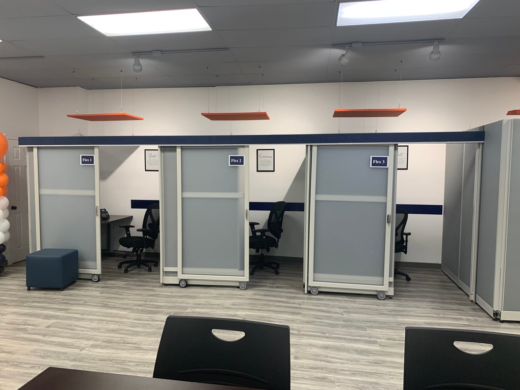 An interior shot of Semi Private Office - Flex 1