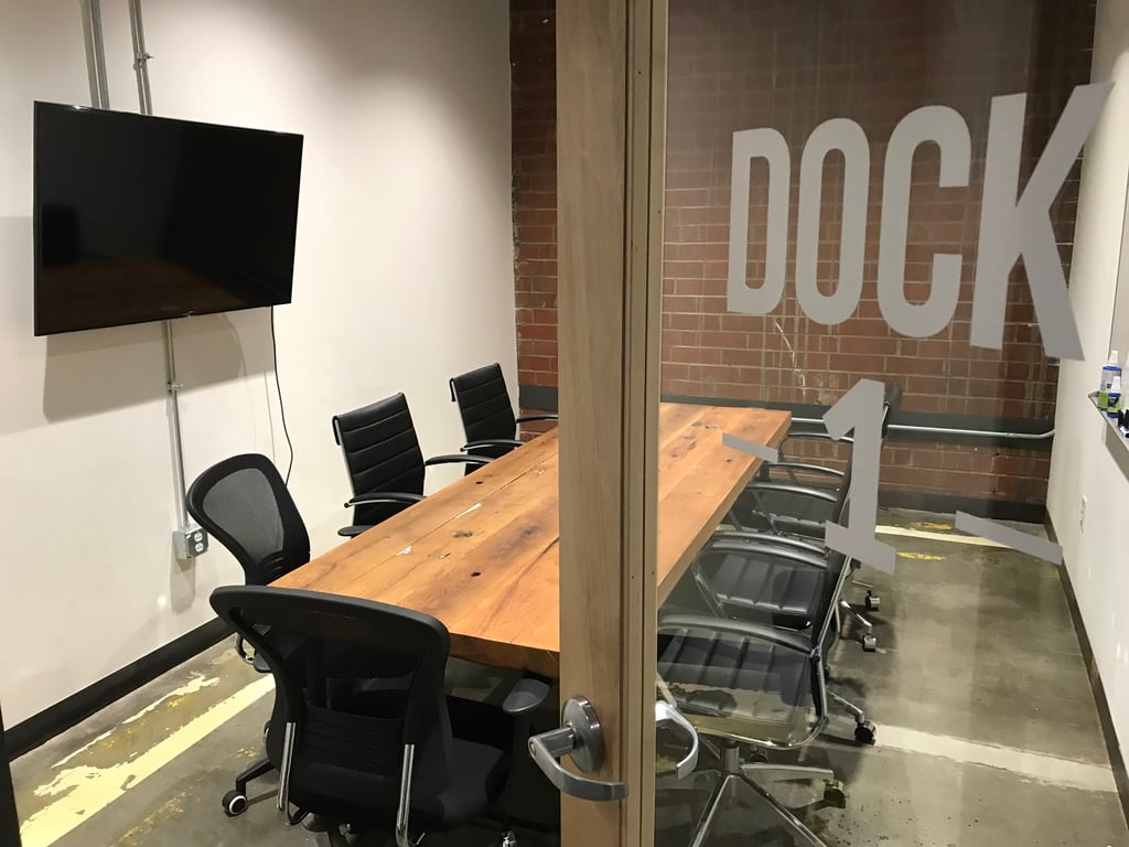 An interior shot of Dock 1 Conference Room (8 people)