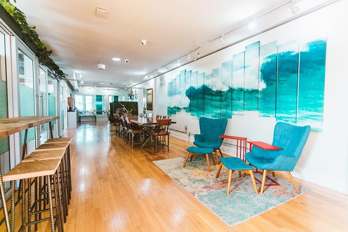 An interior shot of Rising Tide Innovation Center