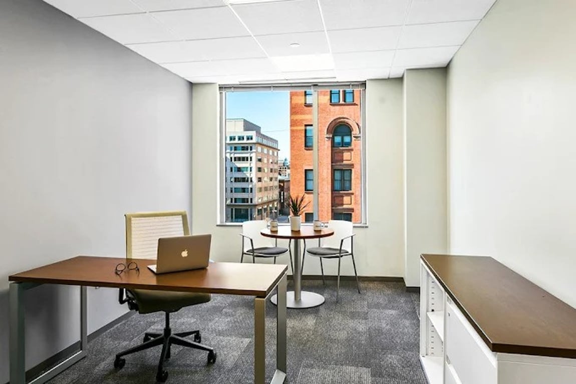An interior shot of 1-2 Person Private Exterior Office