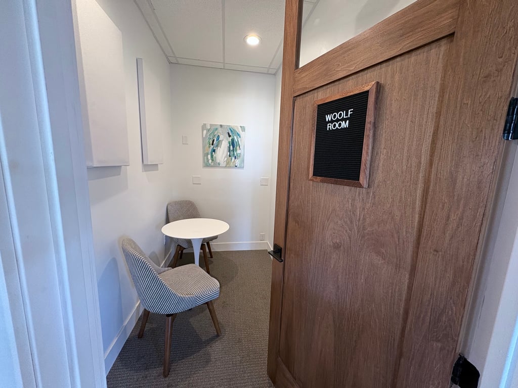 An interior shot of Woolf Consult Room