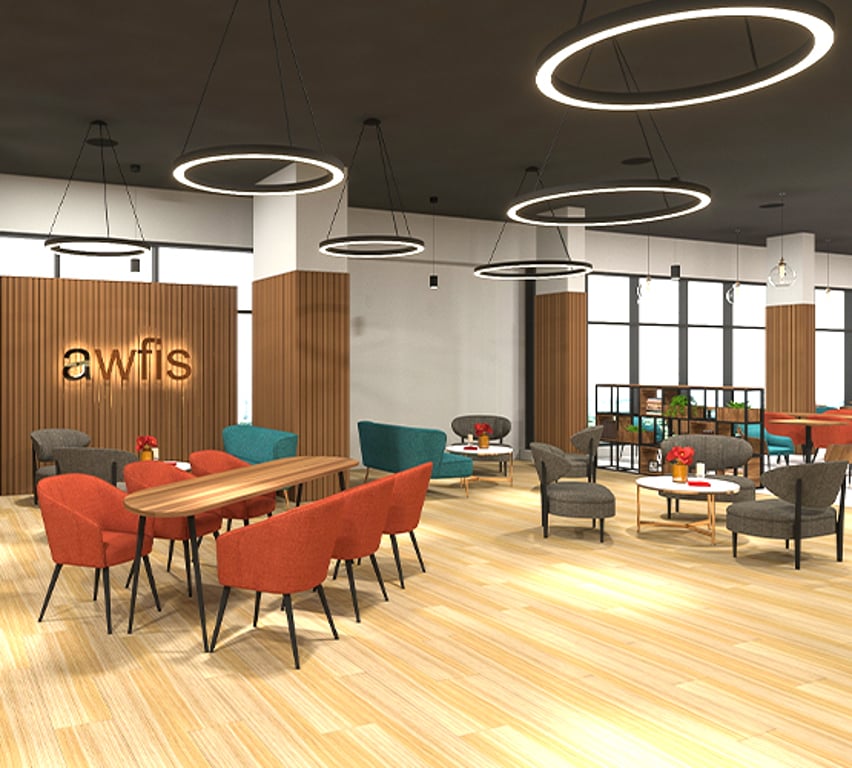 An interior shot of Awfis - Suncity Success Towers
