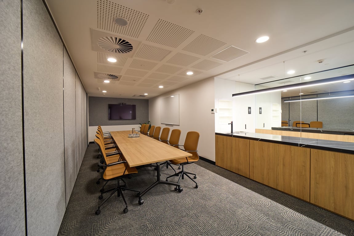 An interior shot of Boardroom 1