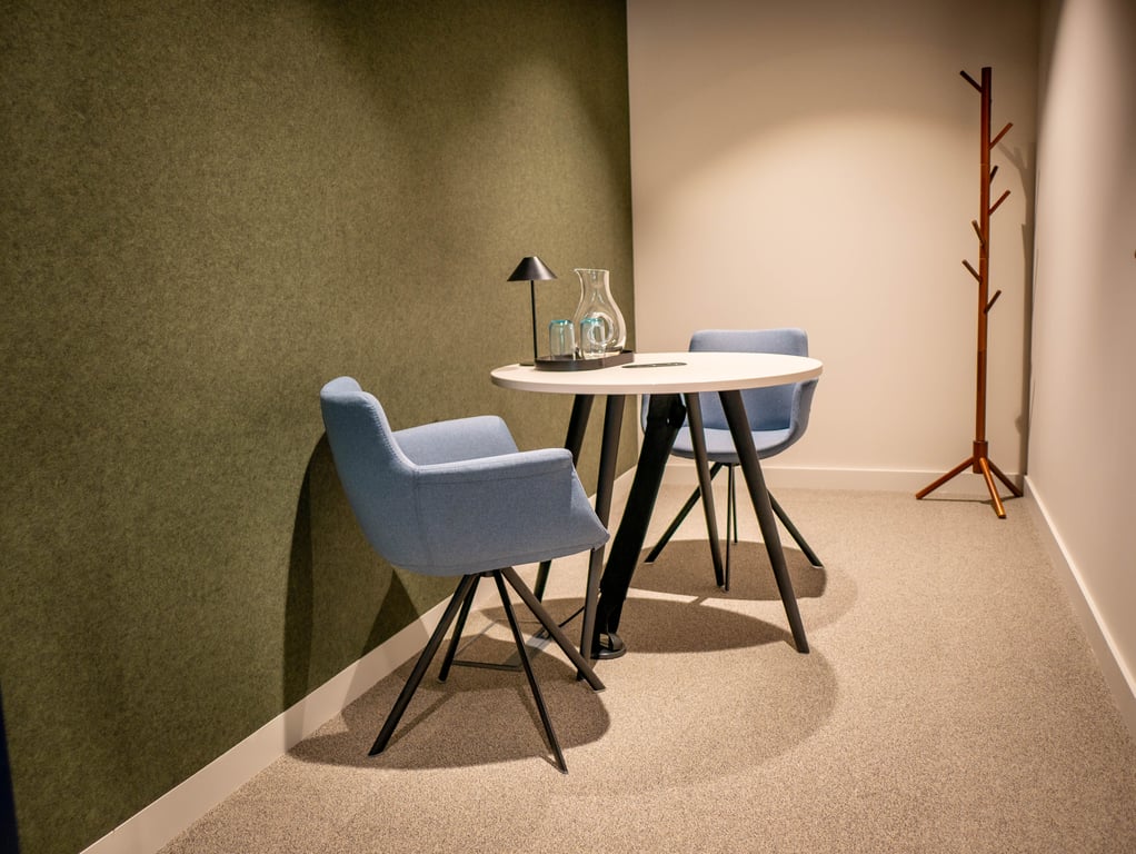 An interior shot of Interview Room 2